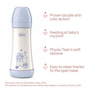 Sticla Anti-Kolik Chicco PERFECT 5, 300 ml, cu silicon moale, pentru 4 luni - Img 3