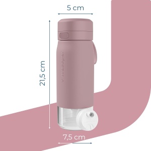 Sticla cu Filtru Wessper B2, 500ml, Borosilikat, Rosa - Img 4