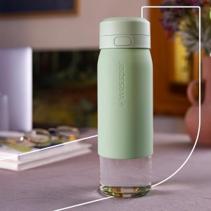 Sticla cu filtru Wessper B2, 700ml, Borosilikat, BPA-free, Verde - Img 7