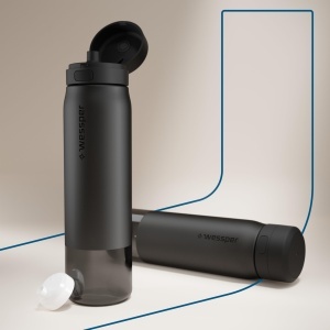 Sticla cu filtru Wessper B2 Tritan 1000ml BPA Free Filtrare Actitex Negru - Img 5