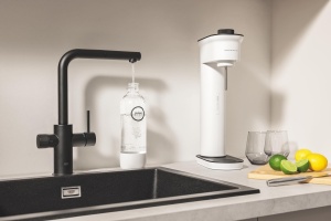 Sticla de apa GROHE Blue Fizz, 850ml, alba, cu sistem de inchidere tip bajonet - Img 4