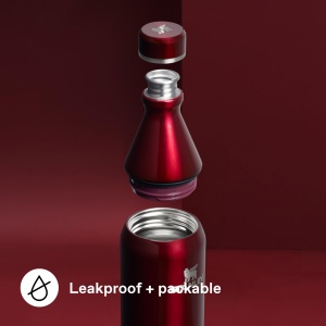 Sticla de apa Stanley All Day Slim 0.6L - Garnet Shine, inox, izolare vacuum - Img 5