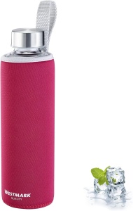 Sticla de Apa Westmark Viva, 550 ml, Sticla din Sticla cu Husa, Rosie - Img 10