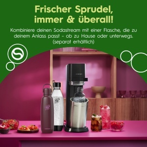 Sticla de sticla SodaStream DUO 1L, 2 bucati, design elegant - Img 8