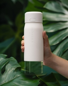 Sticla filtranta Wessper B2 Glass, 700ml, Borosilicat, BPA-free, Alb - Img 4