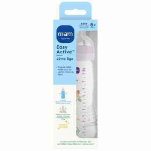 Sticla pentru bebelusi MAM Easy Active 330 ml, culoare lila, cu tetina din silicon - Img 3
