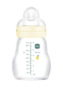 Sticla pentru bebelusi MAM Feel Good, 170 ml, cu tetina din silicon, usor de curatat