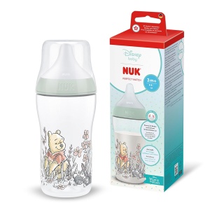 Sticla pentru bebelusi NUK Perfect Match, 260 ml, Anti-colici, Disney Winnie Puuh