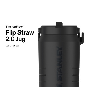 Sticla sport Stanley 1913 IceFlow 1.9L - izolare 20 ore - negru - Img 3