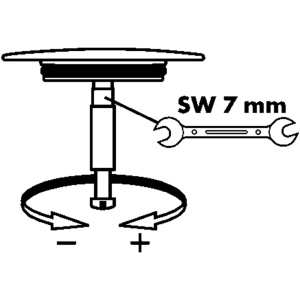 Stopfen de siguranta hansgrohe Flexaplus 58543, crom - Img 2
