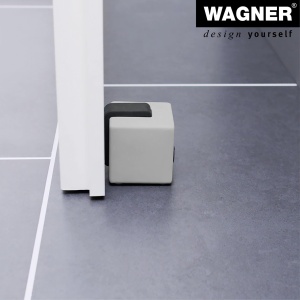 Stopper pentru usa WAGNER BETON CUBE BIG - 65x60x65 mm, beton gri, cauciuc termoplastic - Img 5