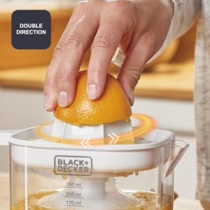 Storcator citrice BlackDecker BXCJ25E 25W 350ml Alb - Img 4