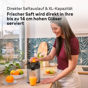 Storcator citrice Braun CitrusQuick CJ5050 60W Anti-Tropf Negru - Img 2