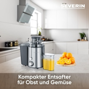 Storcator electric Severin ES 3566 400W otel inoxidabil 500 ml negruargintiu - Img 3