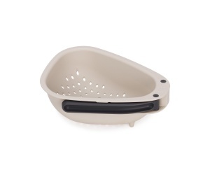Strecuratoare compacta Joseph Joseph Droplet Mini manere pliabile ideala pentru fructe si legume culoare Stone - Img 2