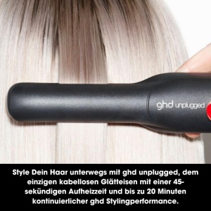 Styler fara fir GHD Unplugged, 12.8x5.2 cm, negru, pentru par neted si ondulat - Img 5