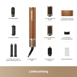 Styler multifunctional Dreame AirStyle Pro 7-in-1 uscare rapida accesorii magnetice reducere deteriorare termica - Img 8