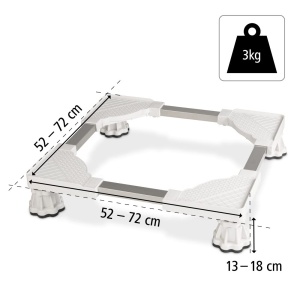 Substructie reglabila Xavax pentru masini de spalat si uscatoare, 150 kg, alb - Img 3