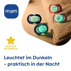 Sucea pentru bebelusi MAM Original Day Night, SkinSoft Silikon, 4 bucati - Img 7