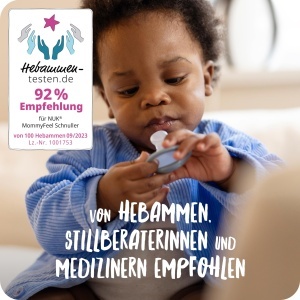 Sucea pentru bebelusi NUK MommyFeel 0-9 luni Silicon BPA-free Greige Sandstone 2 bucati - Img 4