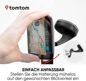 Suport Auto Magnetic Original TomTom Active Mount pentru GPS 7 inch (GO Discover 7, GO Expert 7, GO Camper Max), Ventuză Parbriz, Port Micro USB