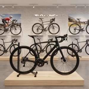 Suport bicicleta Relaxdays, pentru roti de max. 2,5 inch, metal, negru - Img 5