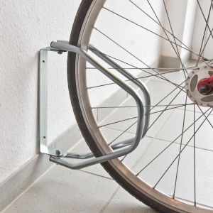 Suport biciclete Relaxdays, set 2 bucati, montare pe perete, otel rezistent - Img 2