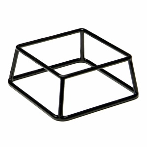 Suport Buffet APS 33250, Metal, 18 x 18 cm, Inaltime 8 cm, Negru