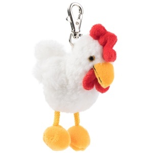 Suport Chei Plusat Schaffer 0192 Huhn Brunhilde, Culoare Galbena, Cu Karabiner