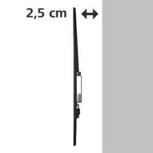 Suport de perete TV Hama pentru televizoare de pana la 75 de inci (suport de perete foarte plat, VESA 50x50 - 800x400, pentru televizoare cu ecran plat de pana la 60 kg, cu nivela cu bula de aer) Suport TV, negru - Img 3