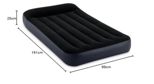 Suport de perna dubla Intex Classic cu pat gonflabil cu Fiber-Tech RP, Dimensiuni umflate: 99 cm x 191 cm x 25 cm (64146ND) - Img 5