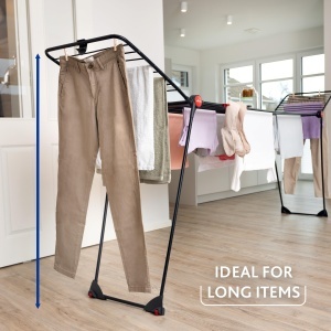 Suport de Uscat Vileda Infinity Flex Ultimate, Negru, Extensibil pana la 2m - Img 5