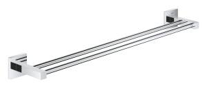 Suport dublu pentru prosoape GROHE Start Cube, 600mm, crom, montare ascunsa