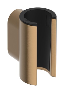 Suport dus hansgrohe Porter Fine, bronz periat, pentru dusuri cu mufa conica
