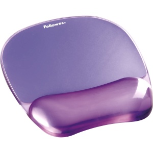 Suport ergonomic Fellowes Crystals Gel cu mousepad violet