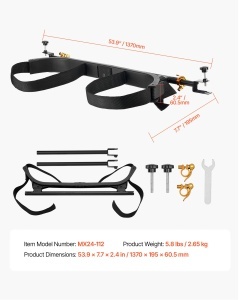 Suport golftasche VEVOR 1370x195x605 mm compatibil cu 22 locuri fara perforare - Img 7