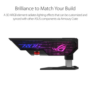 Suport Grafica ASUS ROG Herculx, Ajustabil 72-128mm, ARGB-Ready - Img 6