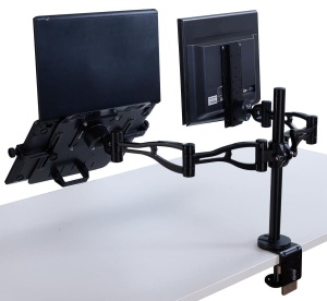 Suport laptop Fellowes Professional Series pentru laptopuri 258-375 mm cu management cabluri si standard VESA - Img 4