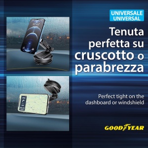 Suport magnetic pentru telefon Goodyear, cu ventuza universala, rotire 360, brat ajustabil - Img 4