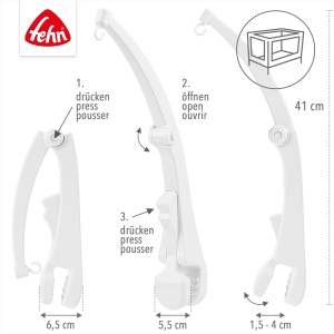 Suport Mobil pentru Muzica Fehn Halterung Portabila, 41 cm, Design Elegant - Img 2