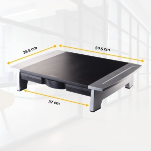 Suport Monitor Ergonomic Fellowes Office Suites, inaltime ajustabila 107-159 mm, pentru monitoare 28 inch - Img 2