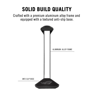 Suport pentru casti ASUS ROG Throne II Core, aluminiu, design negru si argintiu - Img 5