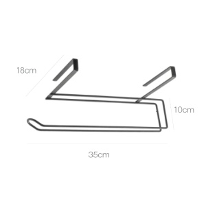Suport pentru hartie Metaltex EasyRoll 361135 metal negru Lava 35x18x10 cm - Img 4
