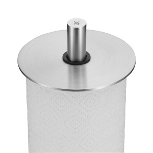 Suport pentru role de bucatarie WMF Depot vertical 32 cm, otel inoxidabil Cromargan, picioare din silicon pot fi spalate in masina de spalat vase - Img 7