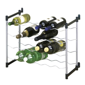 Suport pentru sticle Metaltex Cabernet 383724039 24 sticle extensibil montare pe perete