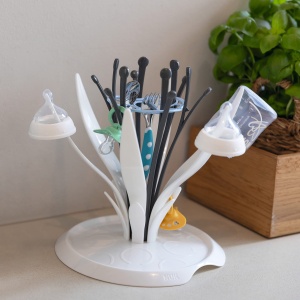 Suport pentru uscare NUK MultiDry, capacitate 6 sticle, design modern - Img 4