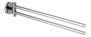 Suport prosop GROHE Essentials 40371001 crom 2 brate pivotante