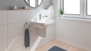 Suport prosop GROHE Start 41174000 montaj fara gaurire crom 5kg capacitate - Img 2