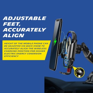 Suport Smartphone MICHELIN cu incarcare wireless, 15W, 360 rotatie - Img 8