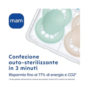 Suport suzeta MAM Original, 16 luni, 2 bucati, culoare bleu - Img 4